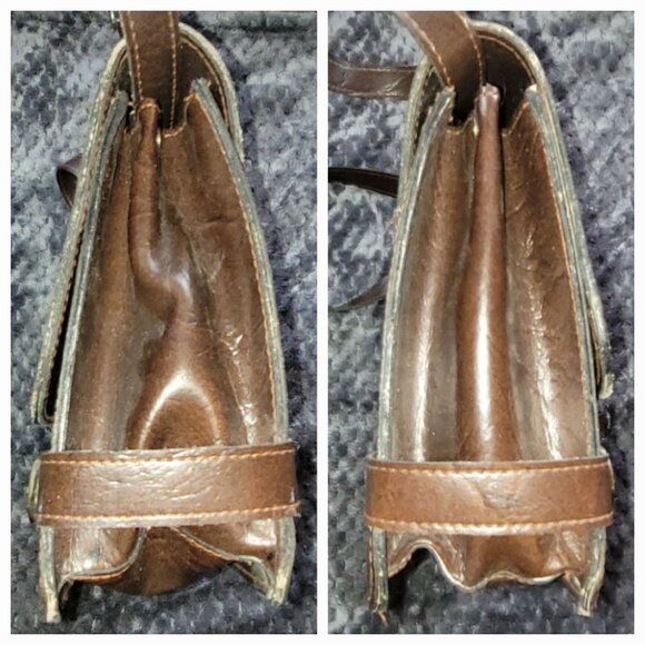 Vintage "FREDELLE" Leather Mino Handbag/Mini Briefcase - Picture 6 of 7